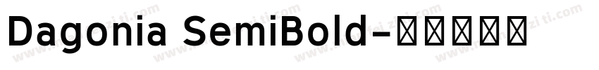 Dagonia SemiBold字体转换